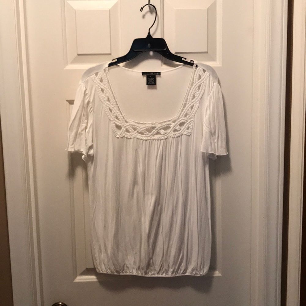 Willi Smith White tunic Sz L